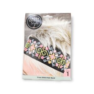 NEW Cross Stitch Style - DIY Cross Stitched Headband / Hair Band Kit & Patterns